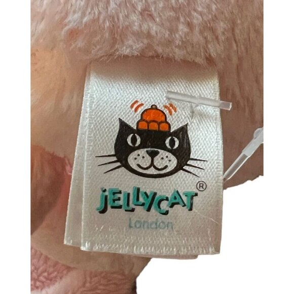 Jellycat Bunny Rabbit Lovey Plush Security Blanket Pastel Pink Clean Soft - Picture 5 of 8